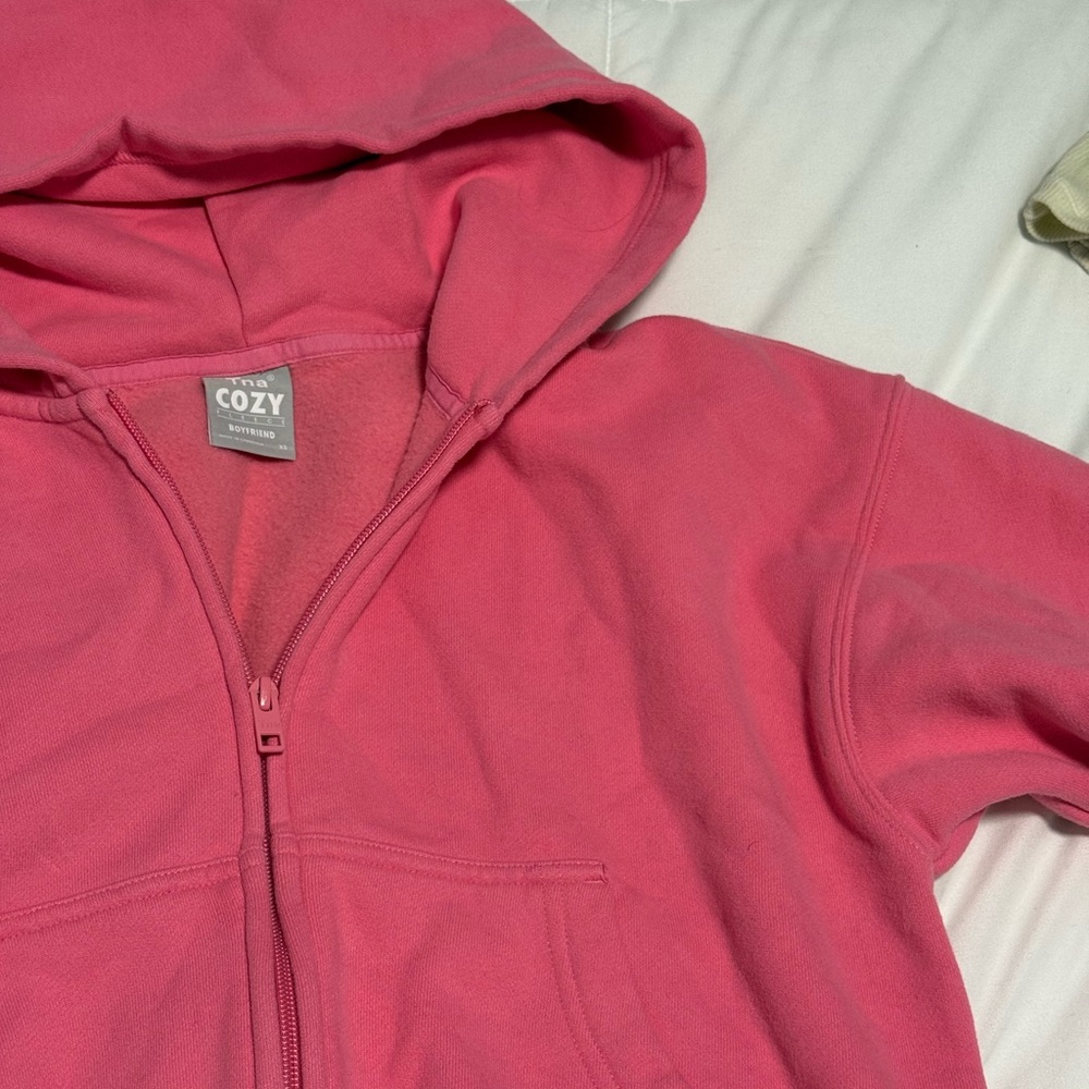 TNA Cozy Sweatfleece Boyfriend Boxy Zip Hoodie